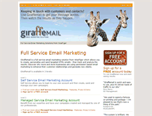 Tablet Screenshot of giraffemail.co.uk